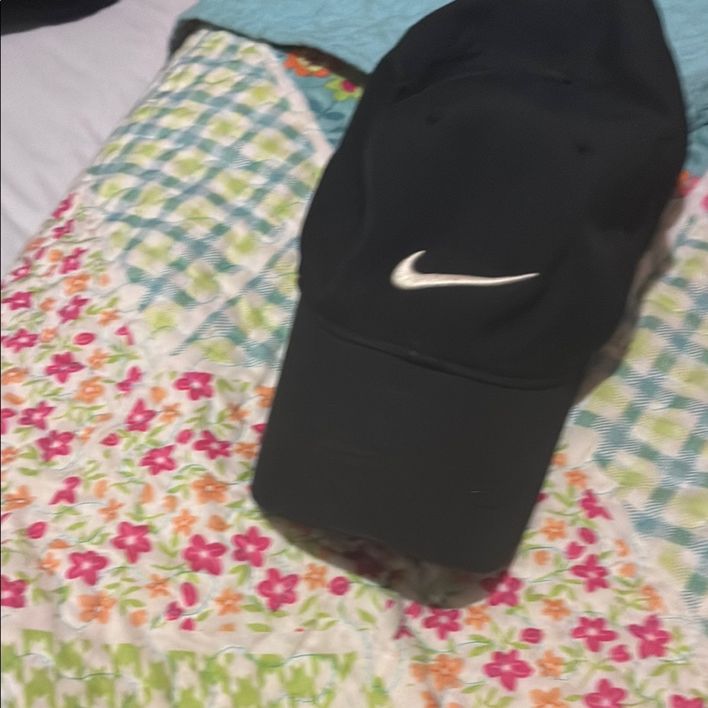 Nike Black Cap with Silver Swoosh